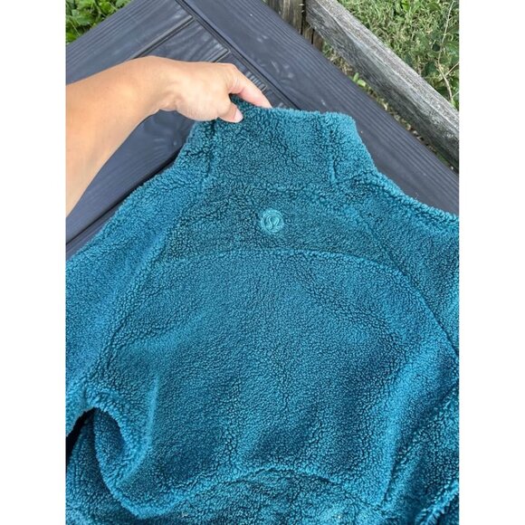 Lululemon oversized, cropped, Scuba funnel neck pullover. Jasper Green. XS. - Picture 5 of 9